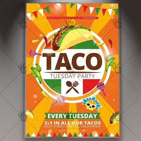 Taco Party Flyer Template 1