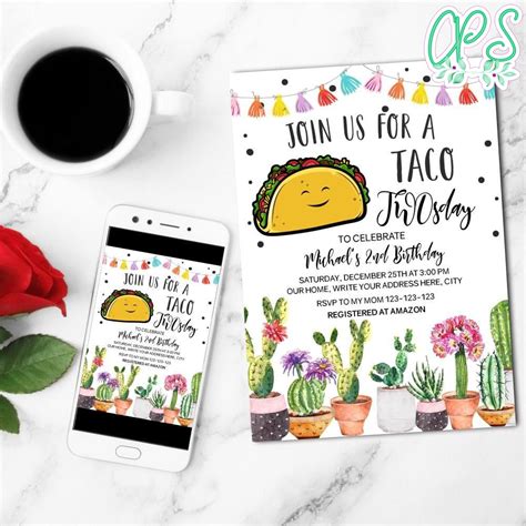 Taco tuesday invitation