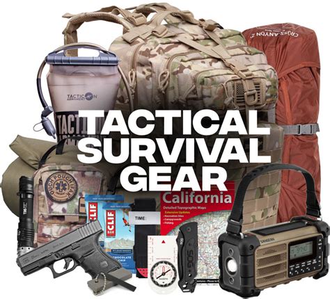 Tactical gear in a survival scenario