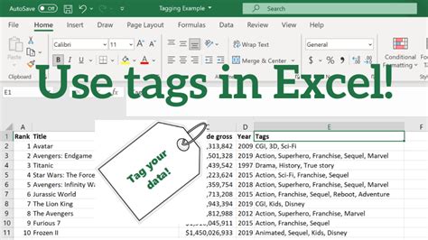 Tagging in Excel using Conditional Formatting