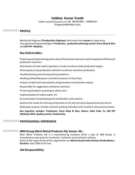 Tailored Resume