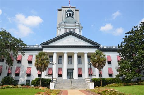 A photo of the Florida State Capitol building in Tallahassee