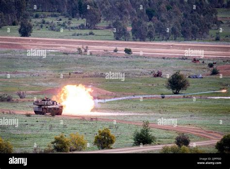 A photo of a tank's firepower