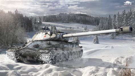 A tank in a snowy environment, highlighting its ability to operate in extreme weather conditions