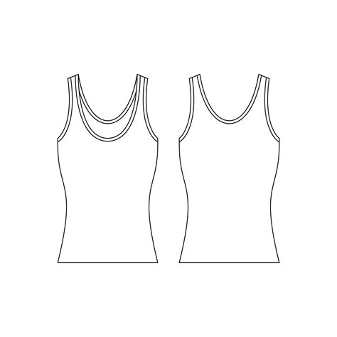 Tank Top Vector Template Design Inspiration