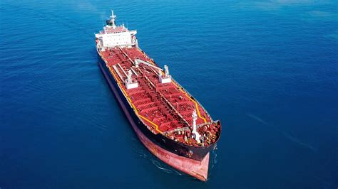 A tanker docked at a port