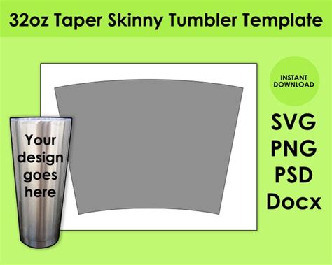 Tapered Tumbler Template 7