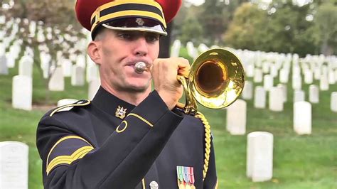 Taps being played at Arlington National Cemetery