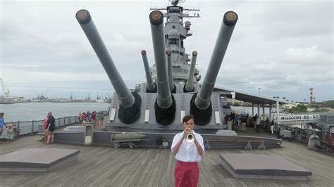 Taps being played at Pearl Harbor