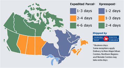 Target Canada Shipping map