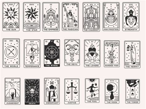 Tarot card templates