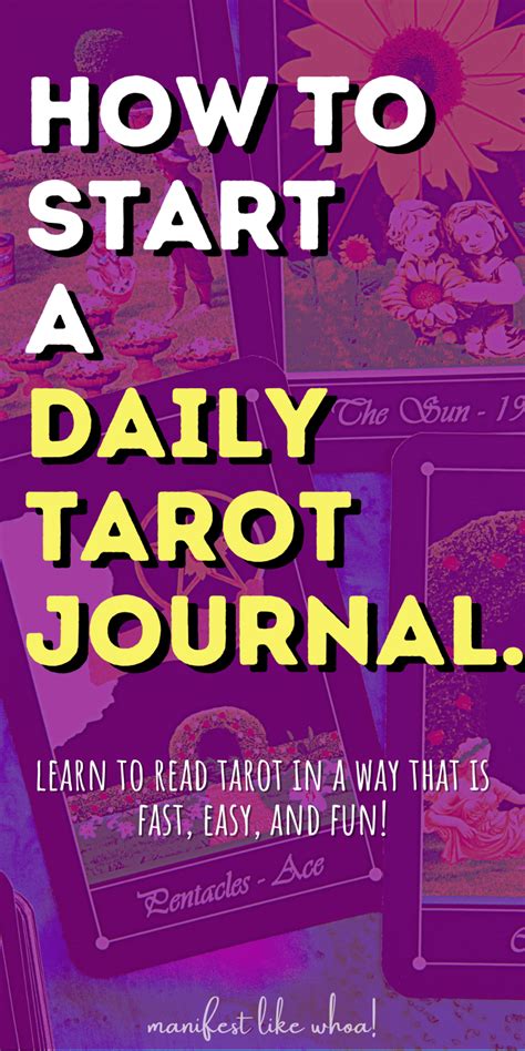 Tarot Journal Tips