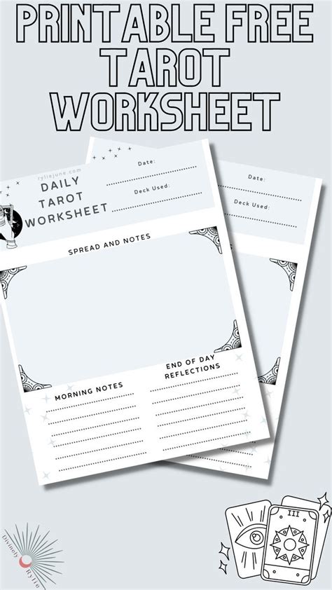 Tarot Journal Worksheets