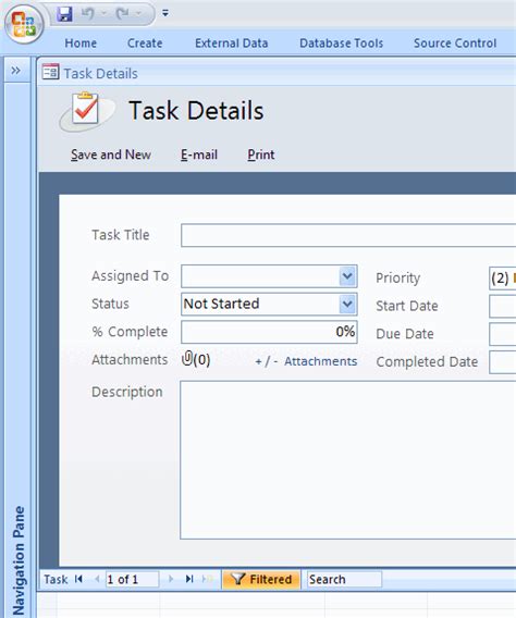 Task Management Access Database Template Benefits