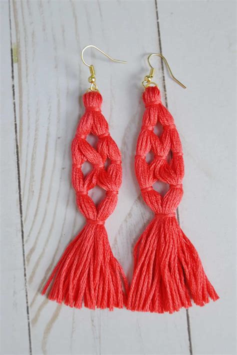 Tassel Earrings Template