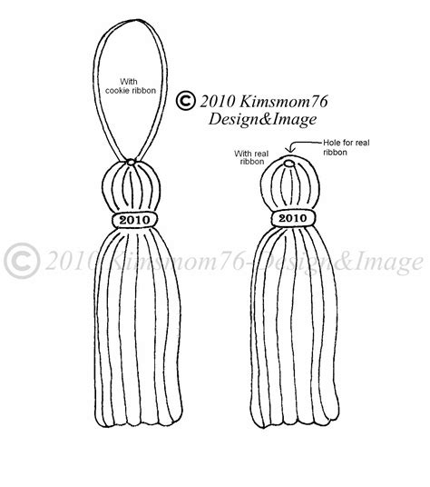 Tassel tear drop earring template