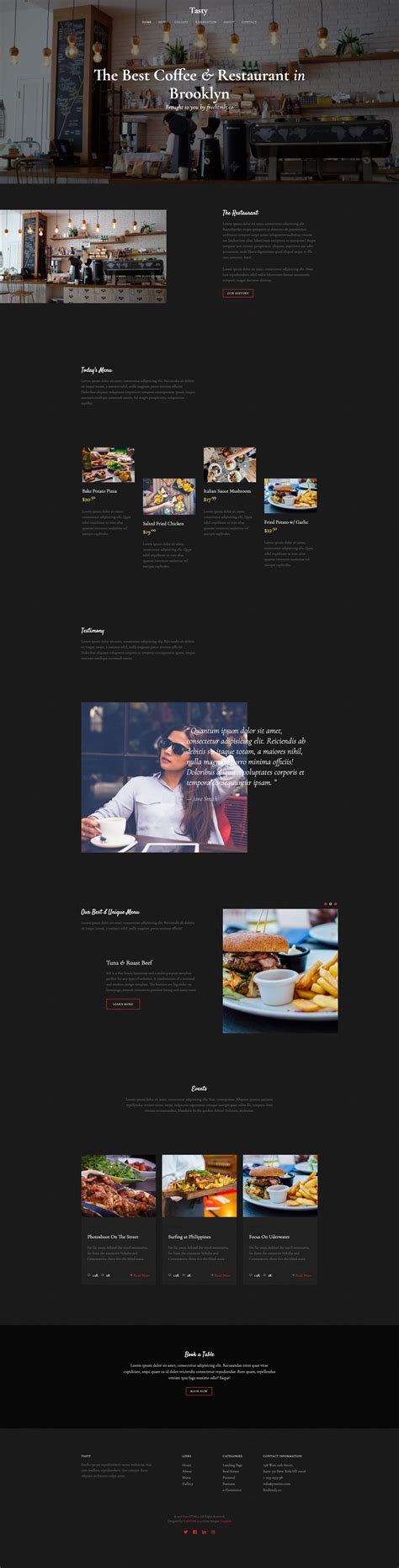 Tasty Bootstrap Template