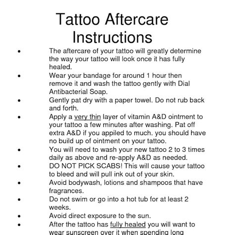 Tattoo aftercare foams