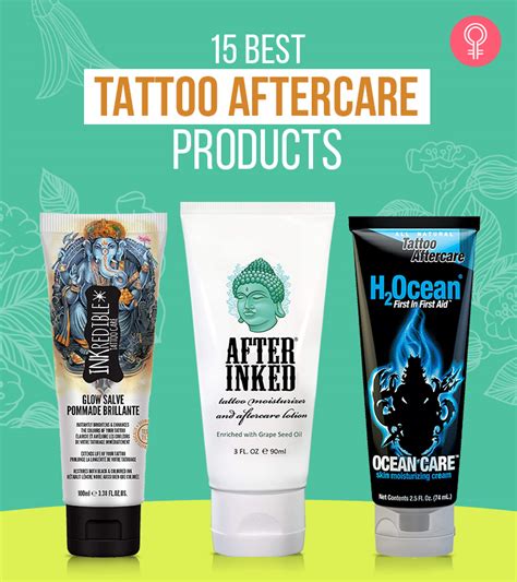 Tattoo aftercare products and ointments