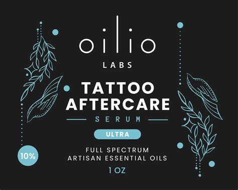 Tattoo aftercare serums