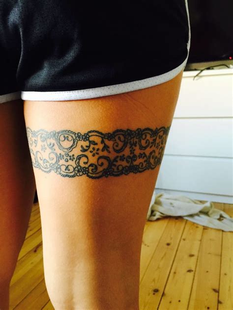 Tattoo behind thigh designs