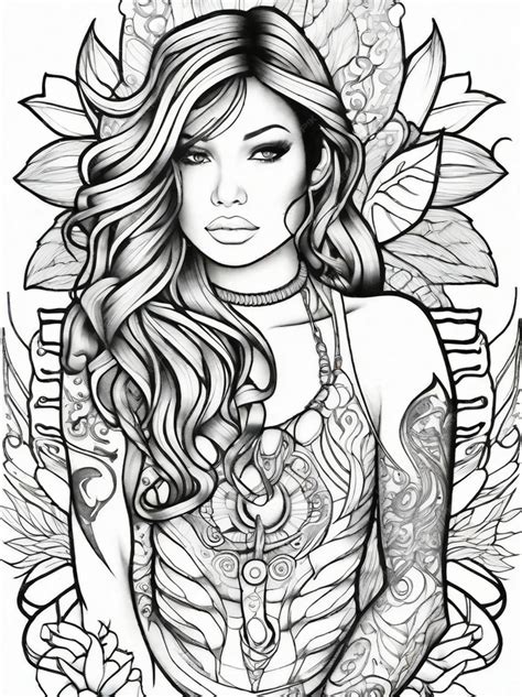 Tattoo coloring pages for adults