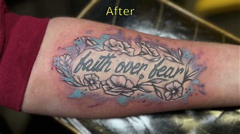 Process of tattoo cover up