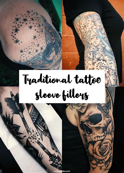 Tattoo fillers for sleeves