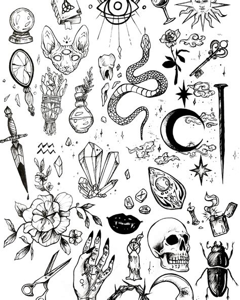 Tattoo flash sheets