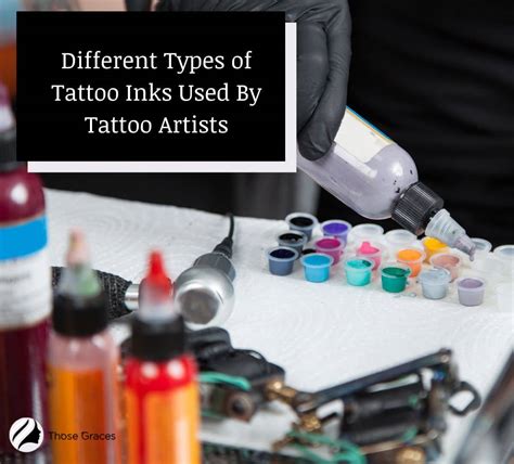 Tattoo ink types