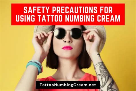 Tattoo numbing cream safety precautions