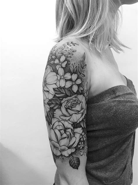 Floral motifs for tattoo sleeve filler ideas