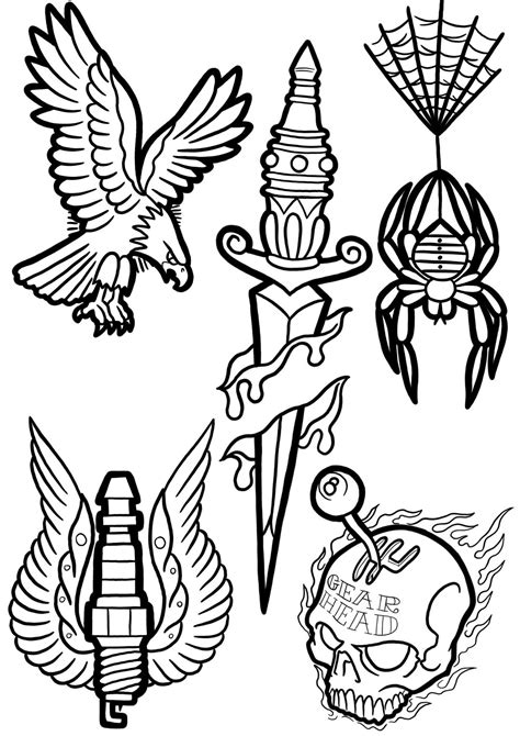 Tattoo stencil designs for men styles