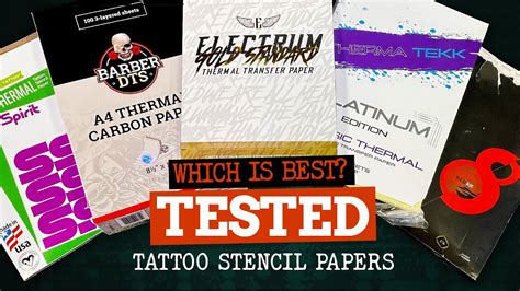 Tattoo Stencil Paper Comparison