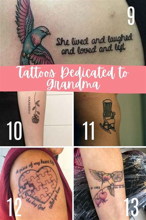 Tattoos for passed grandparents design options