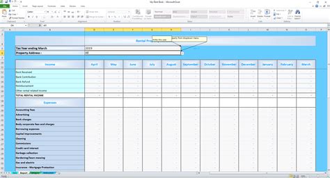 Tax Return Excel Template