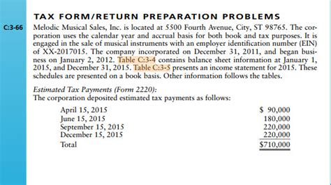 Tax Return Report