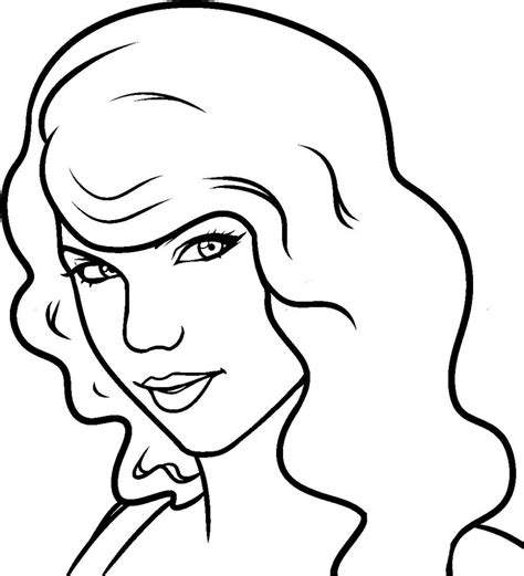 Taylor Swift Coloring Page 8