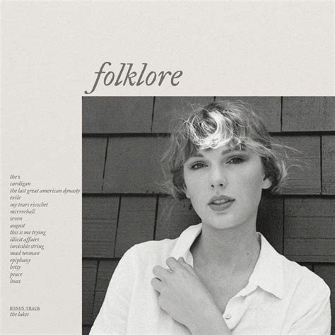 Taylor Swift's Folklore album cover