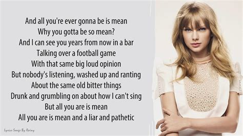 Taylor Swift Song Lyrics