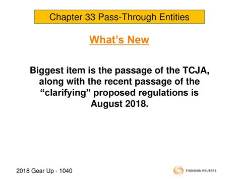 TCJA Pass-Through Entities