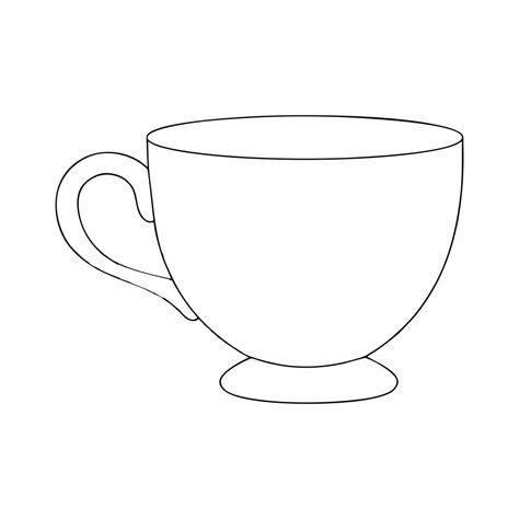 Tea cup template design