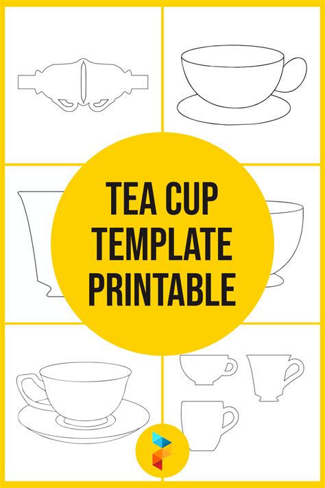 Tea Cup Template Design Ideas