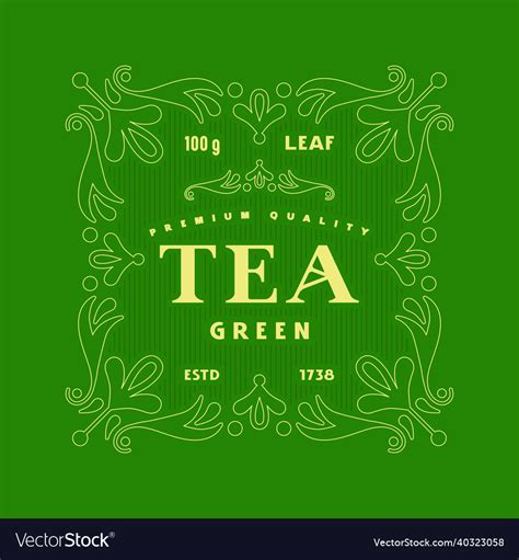 Tea label templates