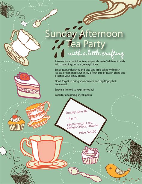 Tea Party Flyer Templates