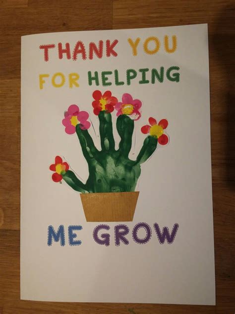 Teacher Appreciation Cards for Preschool