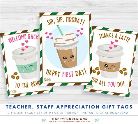 Teacher Appreciation Coffee Printable