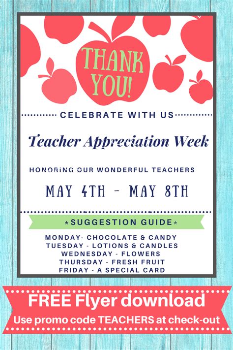 Teacher Appreciation Flyer Template 5