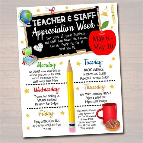 Teacher Appreciation Flyer Template 9