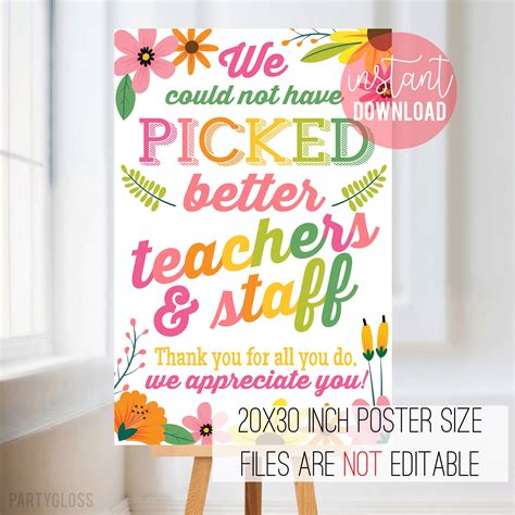 Teacher Appreciation Poster